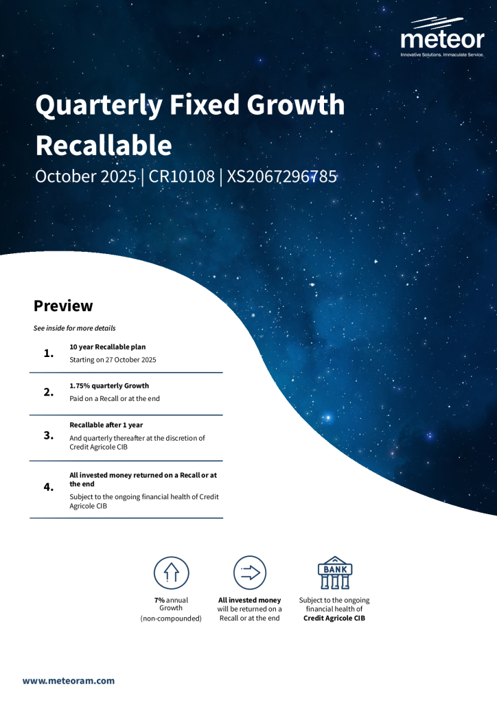 Plan Brochure - Quarterly Fixed Growth Recallable Plan - CR10108 thumbnail