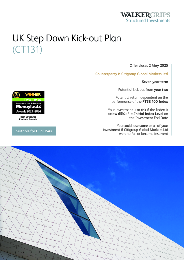 Plan Brochure - UK Step Down Kick Out Plan - CT131 thumbnail